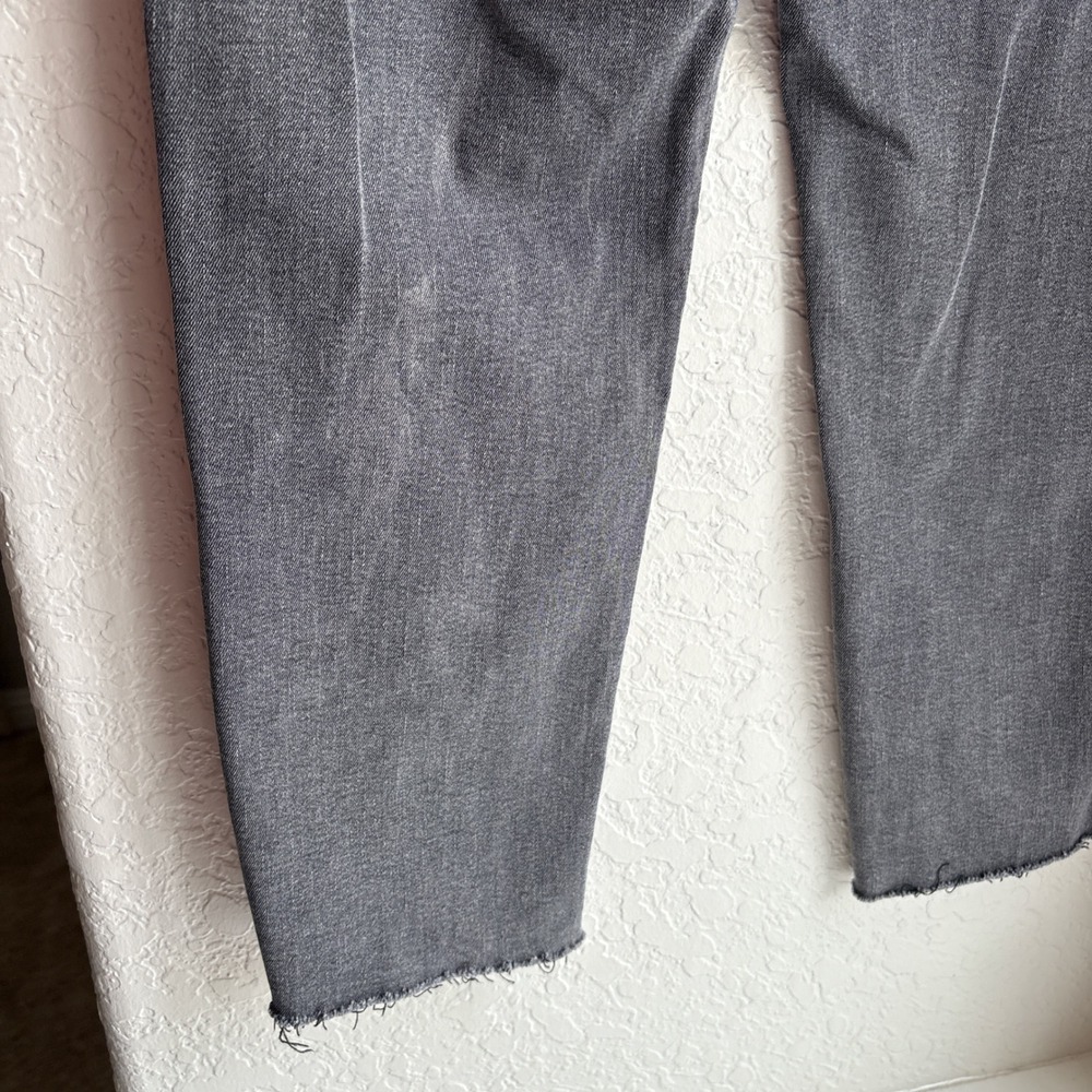 Everlane Cigarette Womens 28 Jeans Grey High Rise Raw Hem Stretch Denim Pants - Picture 4 of 11